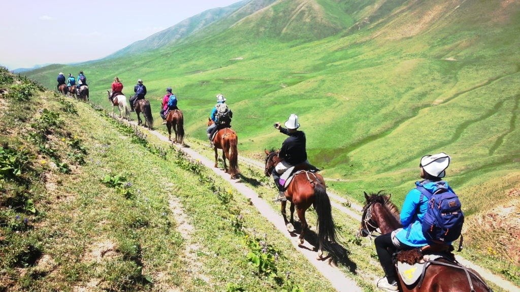 Horseback riding in Kyrgyzstan